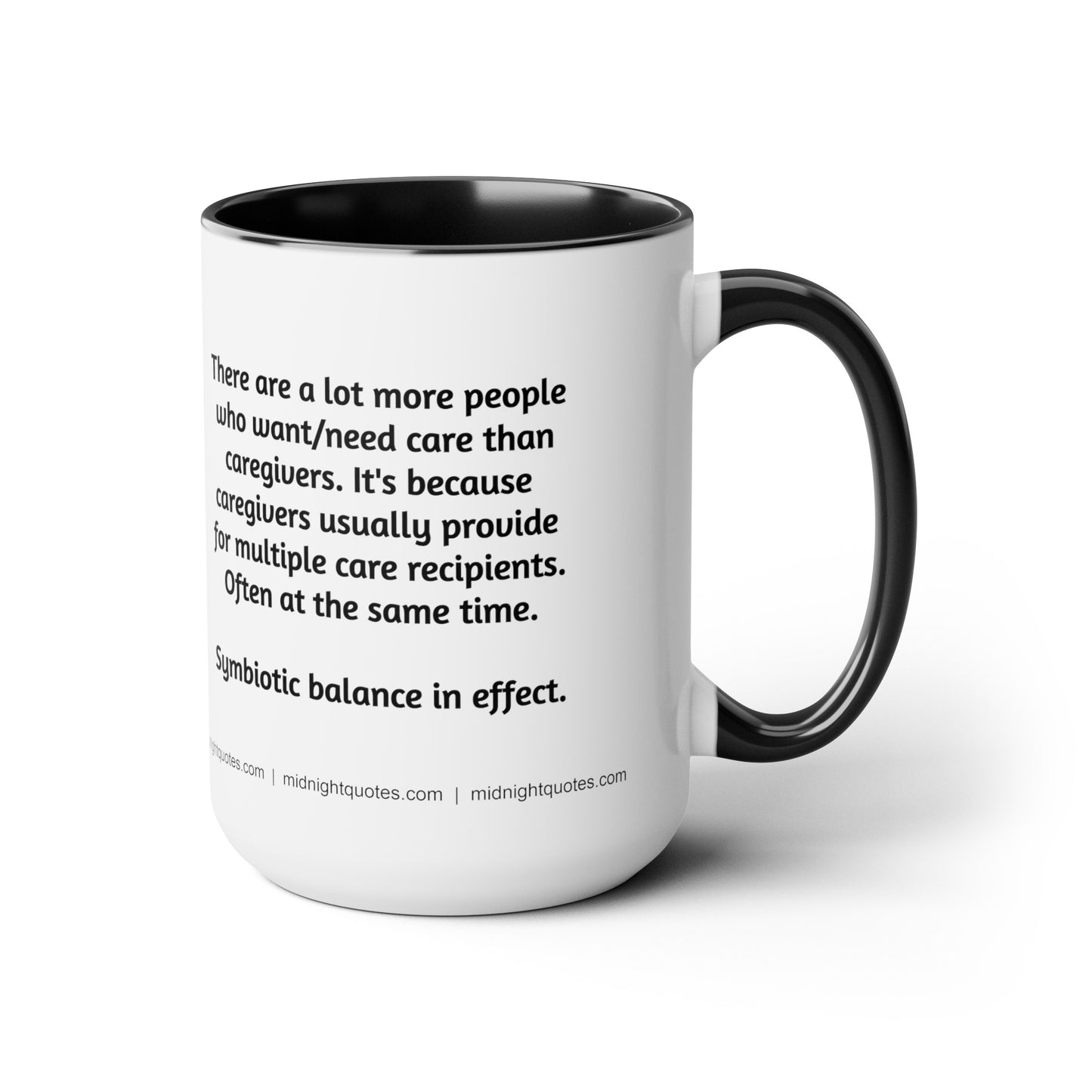 'A lot fewer caregivers...' coffee mug.