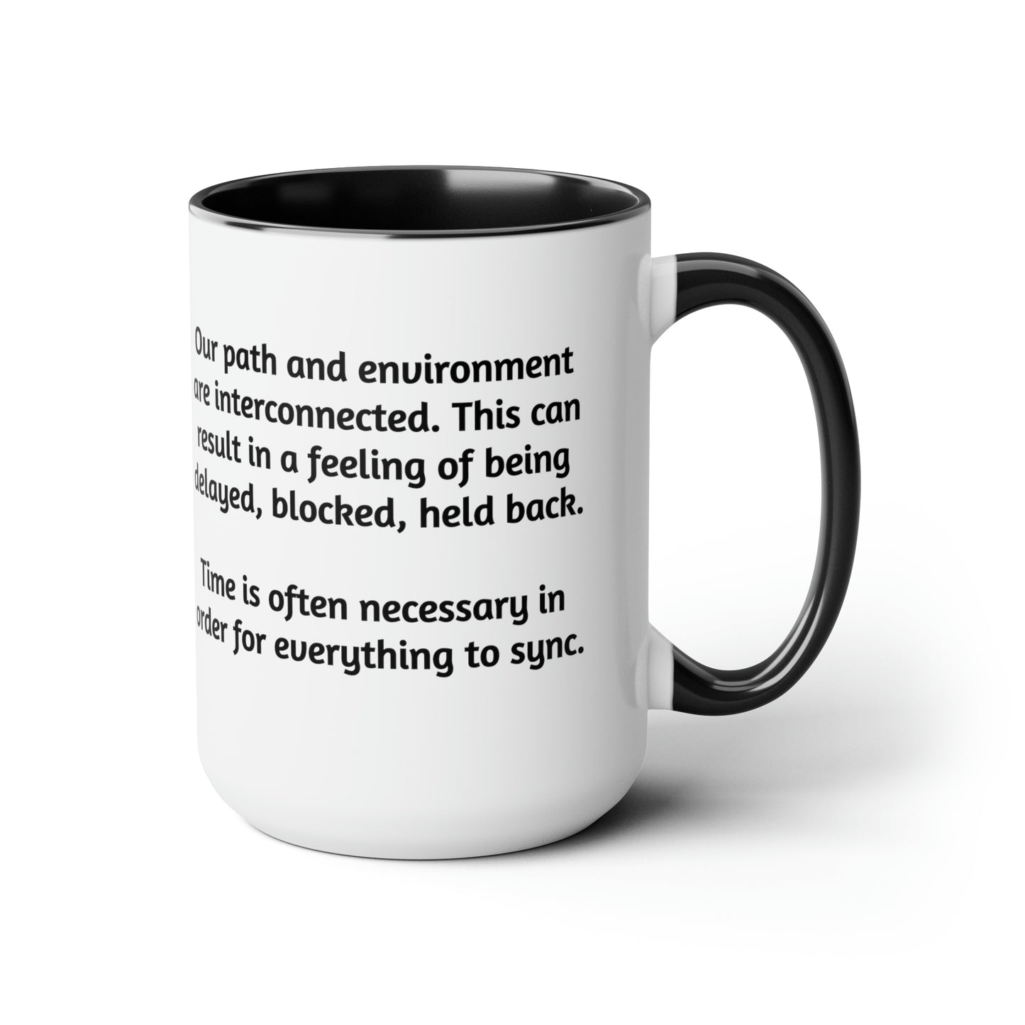 'Interconnected lives...' coffee mug.