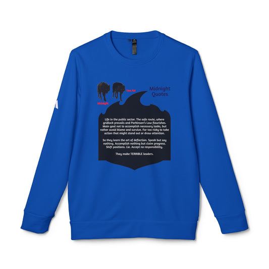 Midnight Quotes   |   Original Design   |  Adidas Unisex Fleece Crewneck Sweatshirt